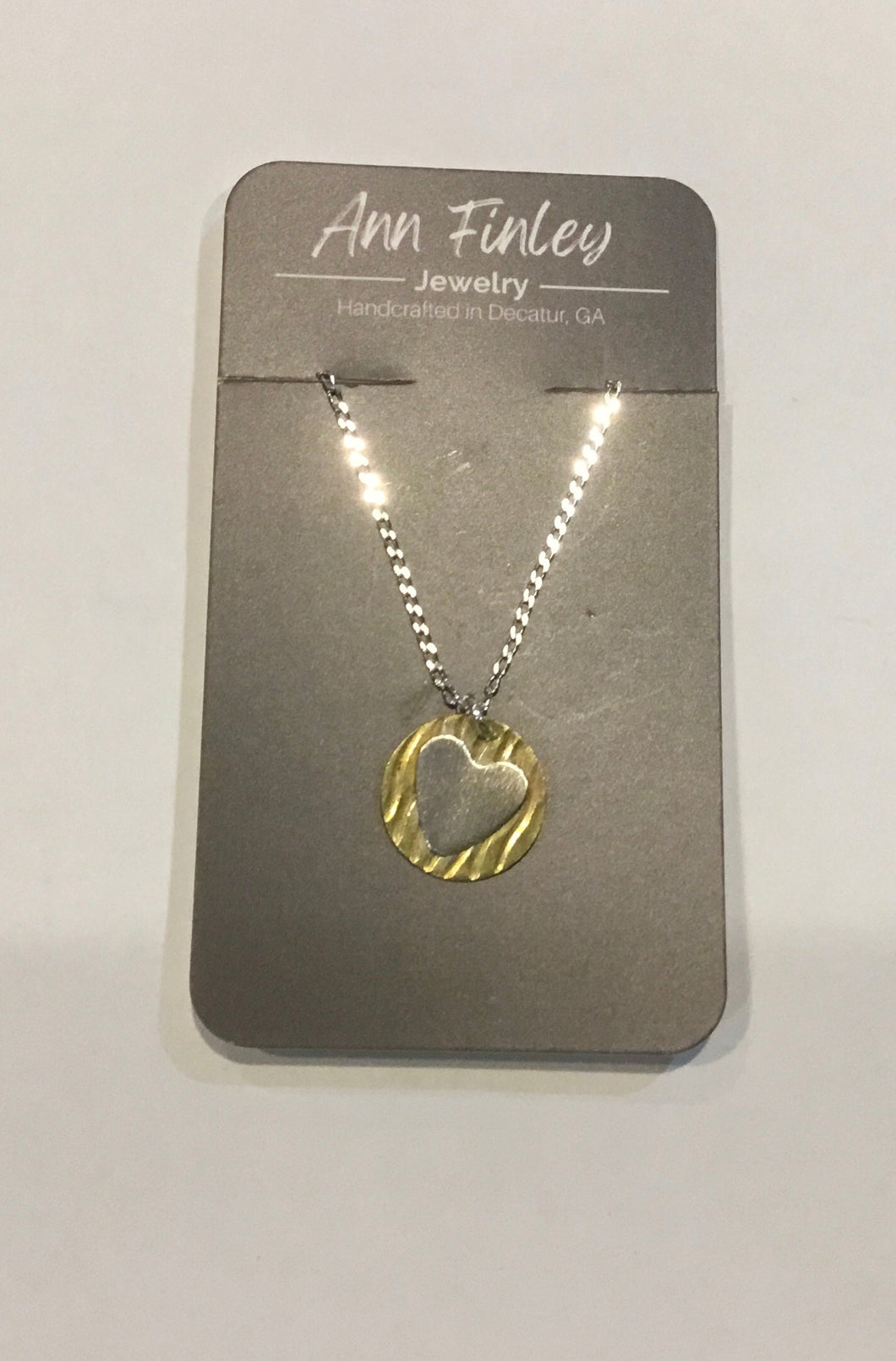 .925 Heart on Brass Disc