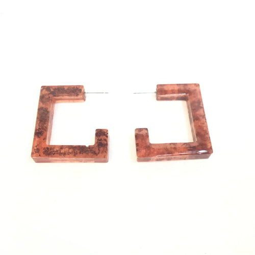 Chunky Rectangle Earrings