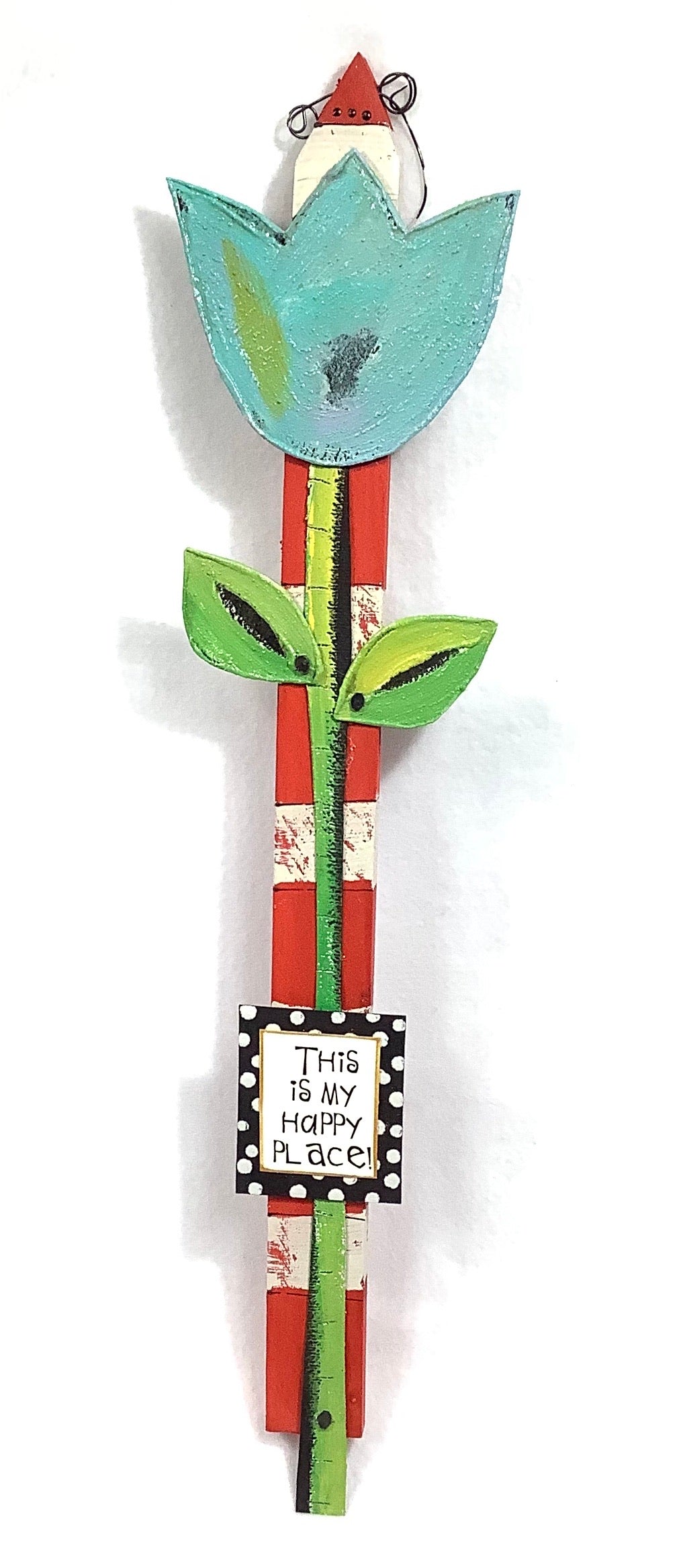 Flower Stake - This is my happy place.