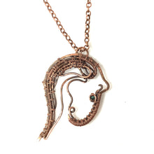 Abstract Horse Copper Necklace
