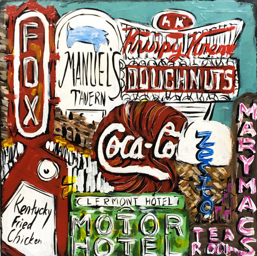 Atlanta Color 12” x 12” (with Clermont Hotel)