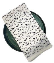 Flower Bud Print Tea Towel