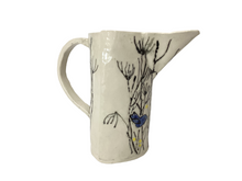 Blue Bird in Field Pitcher