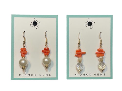 Coral Earrings
