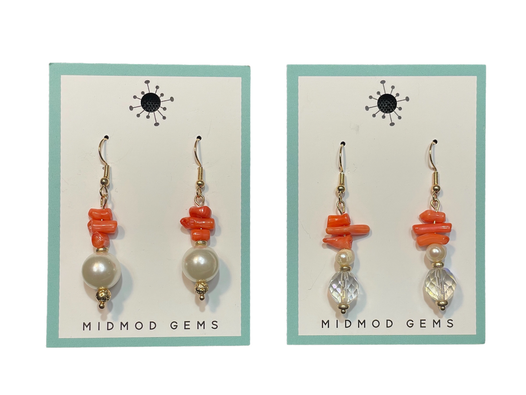 Coral Earrings