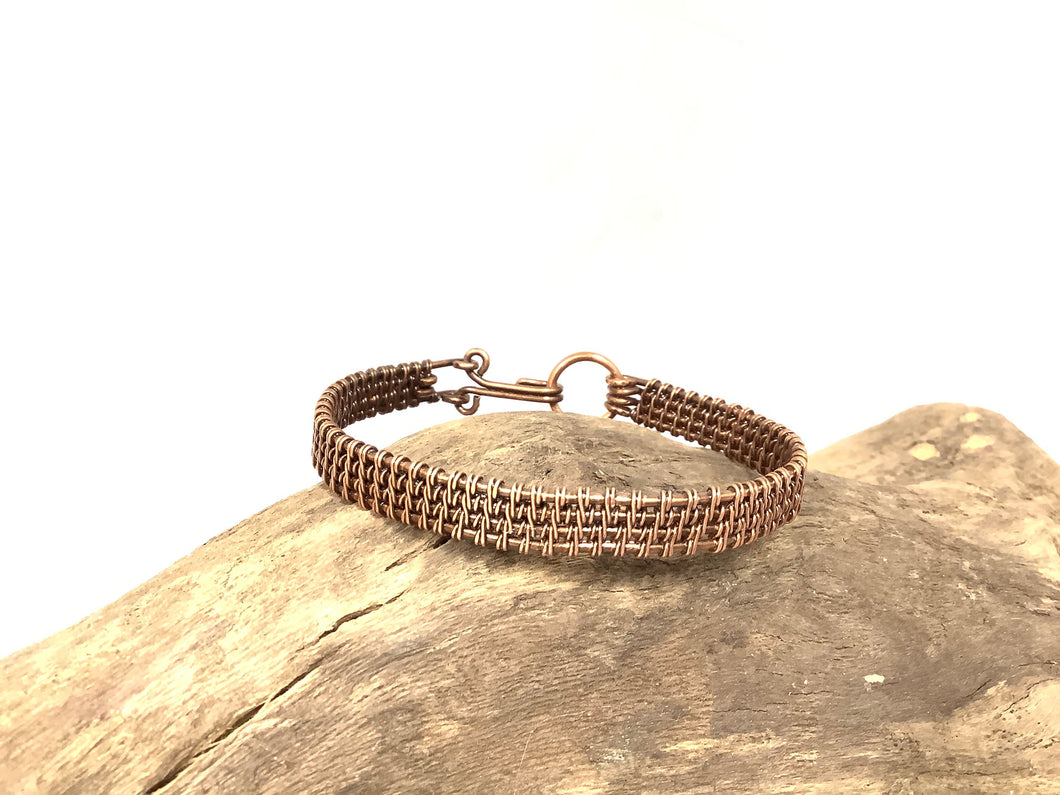 Handwoven Copper Wire Bracelet