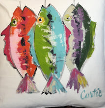 Fish Painted Pillows