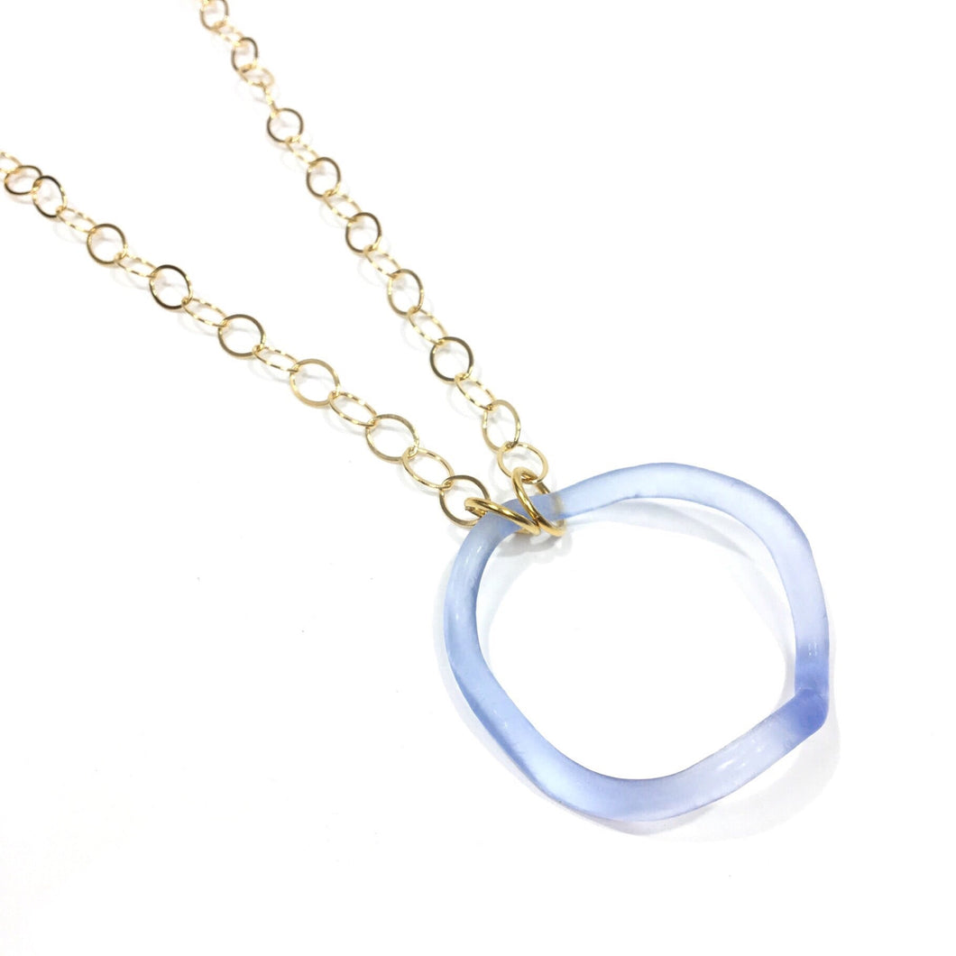 Open Wave Necklace in Gold