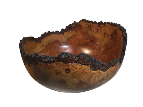 #228 Large Cherry burl natural edge bowl