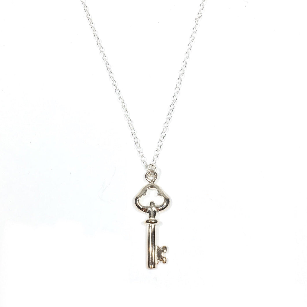 Key Necklace - Sterling Silver