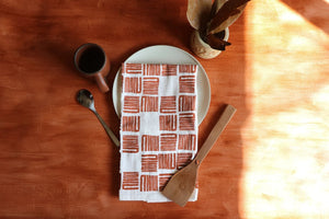 Geometric Print Tea Towel