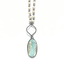 Aqua Terra with Riverstone Rosary Chain Necklace