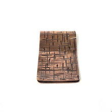 Linen Textured Copper Money Clip
