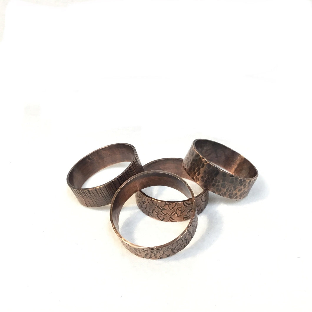 Napkin Rings (4) Solid Brass