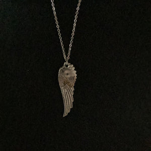 Steampunk Movement Necklace with Wings