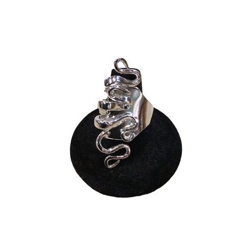 Silver Plate Crazy Fork Rings