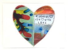 Inspirational Heart Collage Card