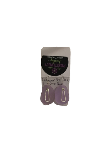 Lavender Teardrop Earrings