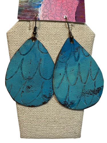 Blue Teardrop Earrings