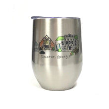 Stainless Steel Wine Tumbler - Decatur Cityscape