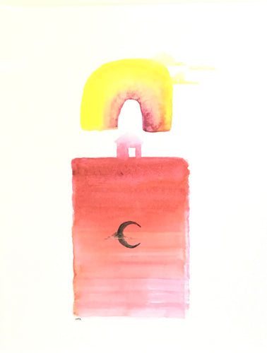 New Worlds Print-A Visit with the Muse