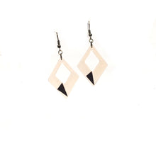 Medium Wood and Epoxy Earrings