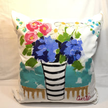 Floral Painted Pillow