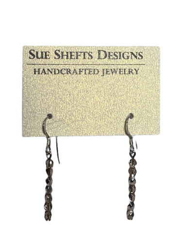 Clear dangle earrings