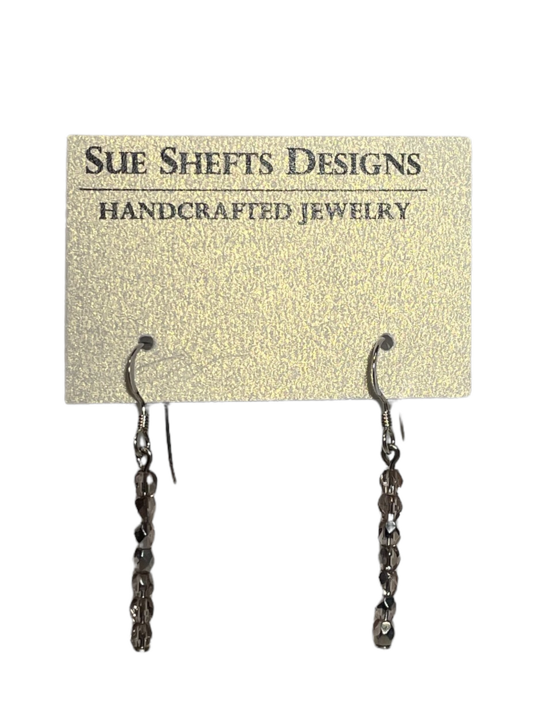 Clear dangle earrings