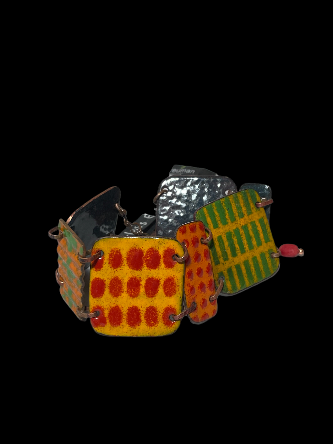 Copper Connections with Red, Yellow, Orange, Green