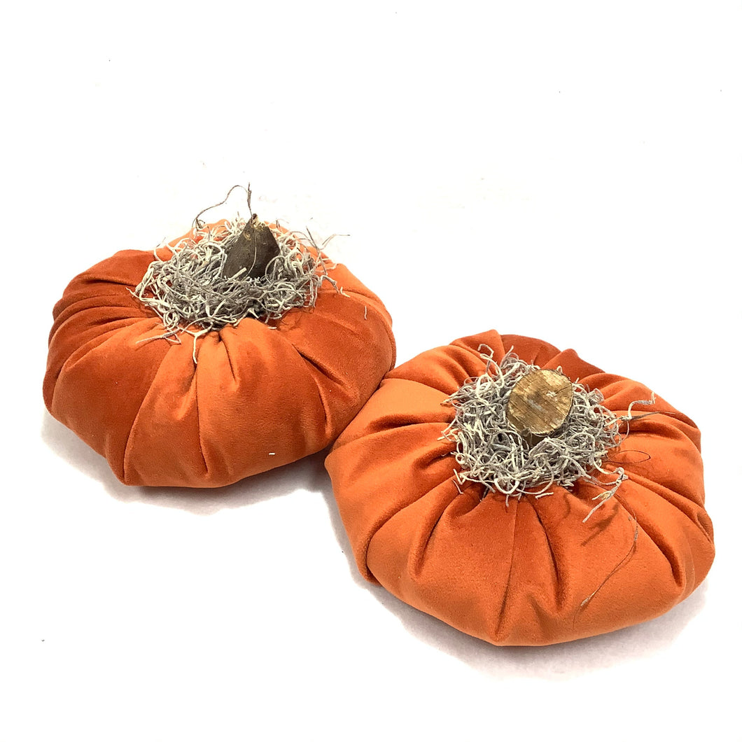 Velvet Fabric Pumpkins