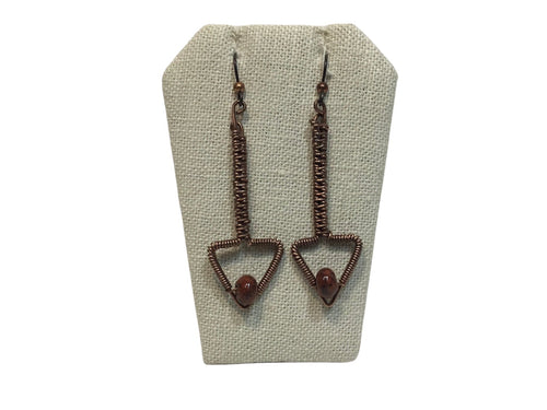 Arrow with Bead Earrings