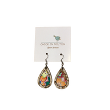 Teardrop Multi Lace Border Earrings