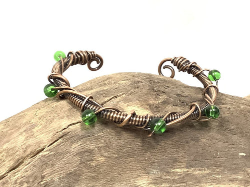 Handwoven Copper Wire Bracelet