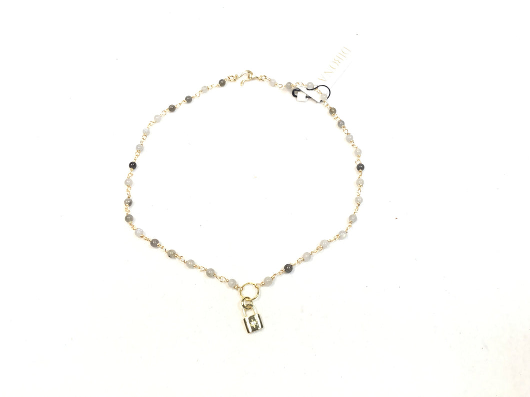 Gold Vermeil and Labadonite Choker