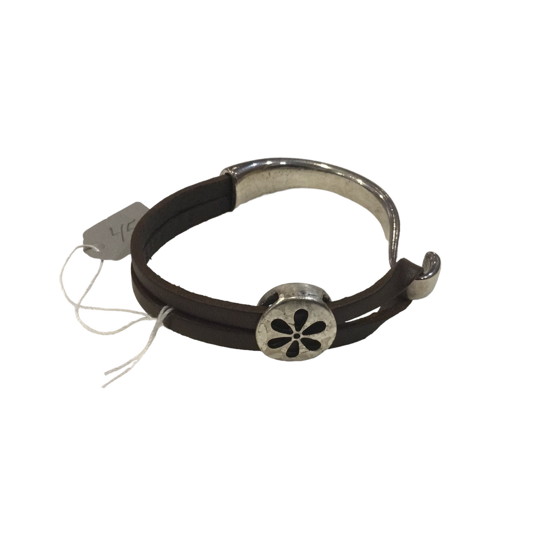 Cutout Flower Hook Cuff Bracelet