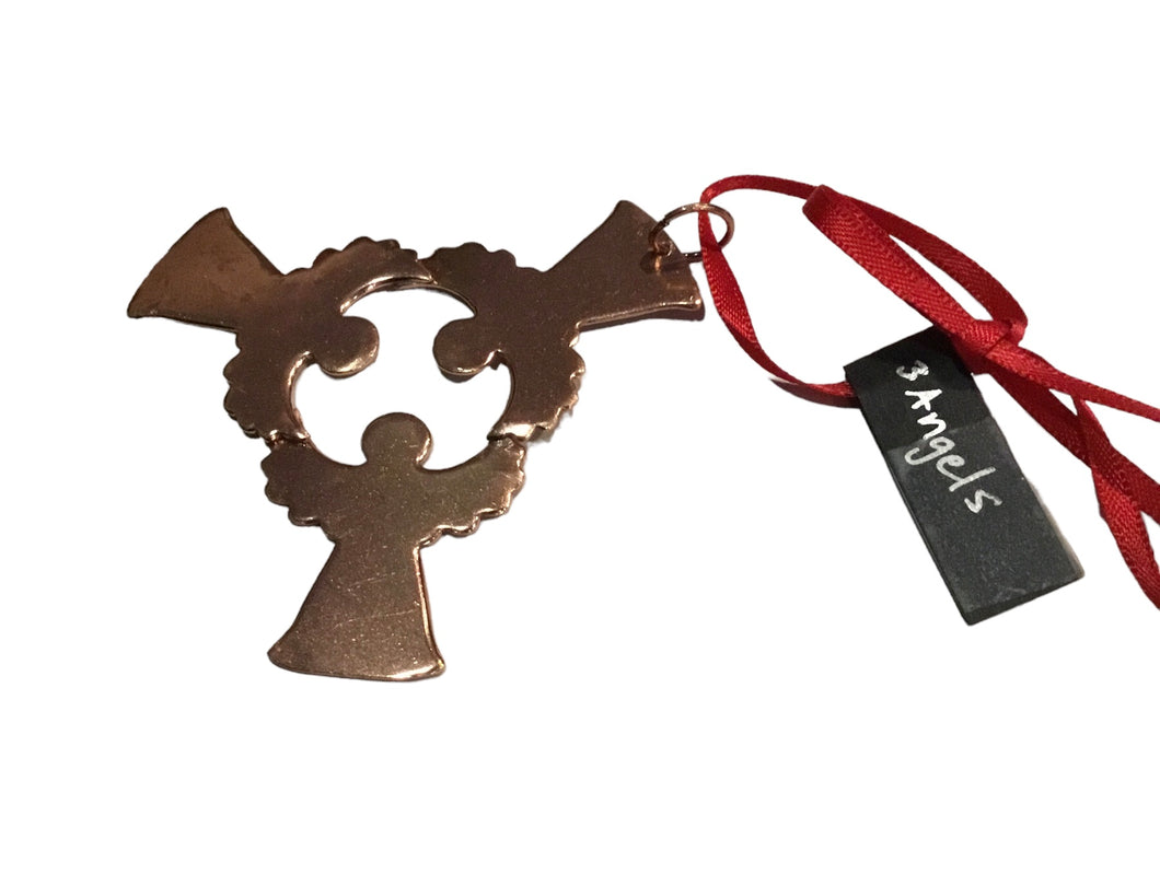 3 Copper Angel Cirlce