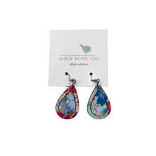 Teardrop Multi Floral Earrings