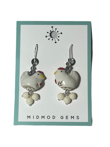 Chicken Earrings