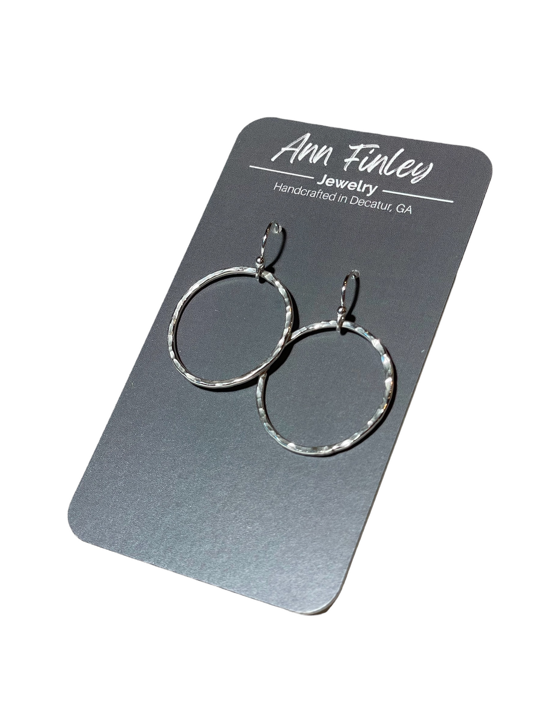 Medium Round Hoop Earrings .925