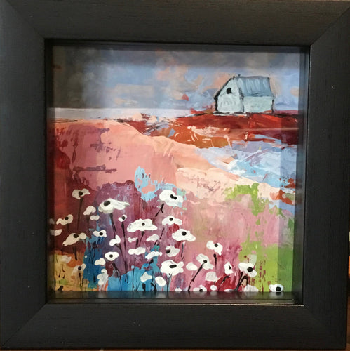 Barn and Colorful Meadow