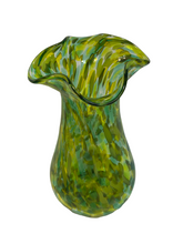 Green Glass Blown Large Vase
