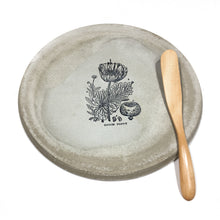 Large Round Cheese Board - Poppies