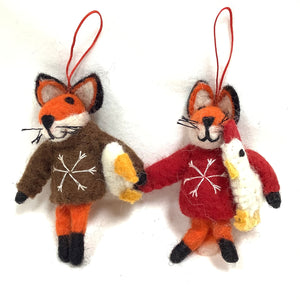 Christmas Felt Animal Ornaments