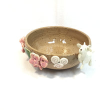 Brown & White Goat Dish