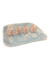Square Mouse Cheese and Cracker Platter