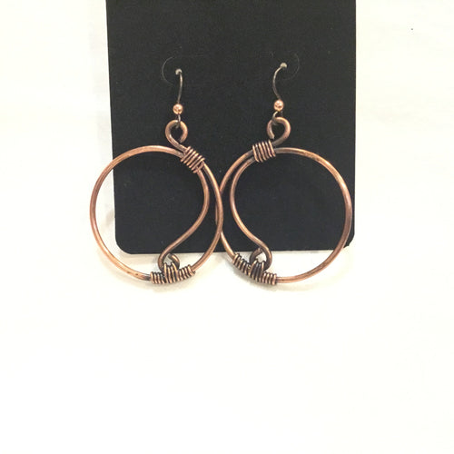 Copper Hoop Earrings