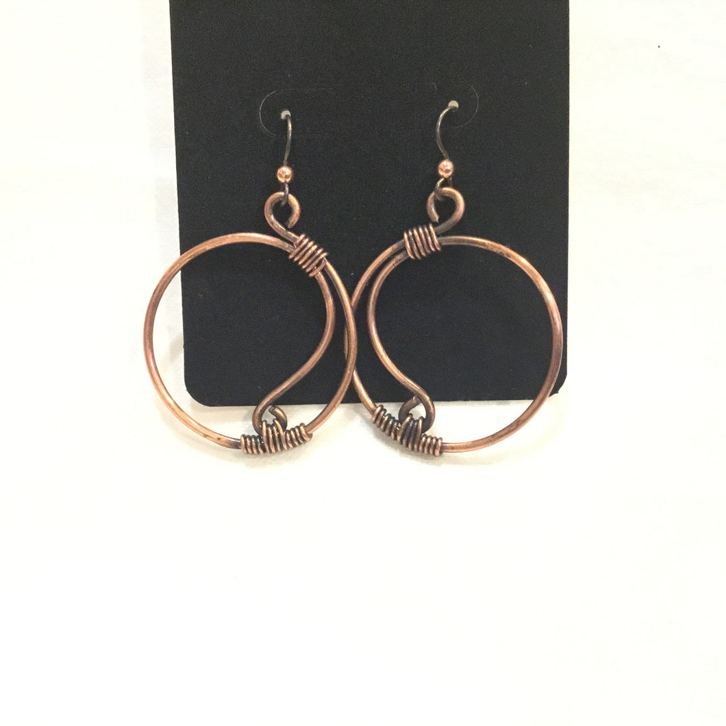 Copper Hoop Earrings