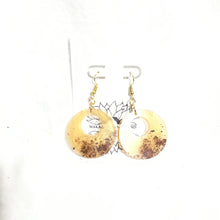 Large Wood and Epoxy Earrings