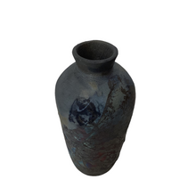 Raku Copper Blue Vessel